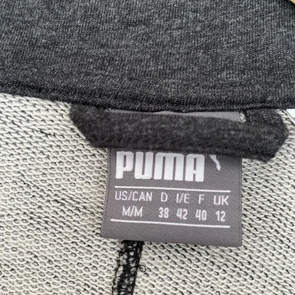 Puma Asymmetrical French Terry Full Zip Jacket Size Medium - Picture 4 of 4